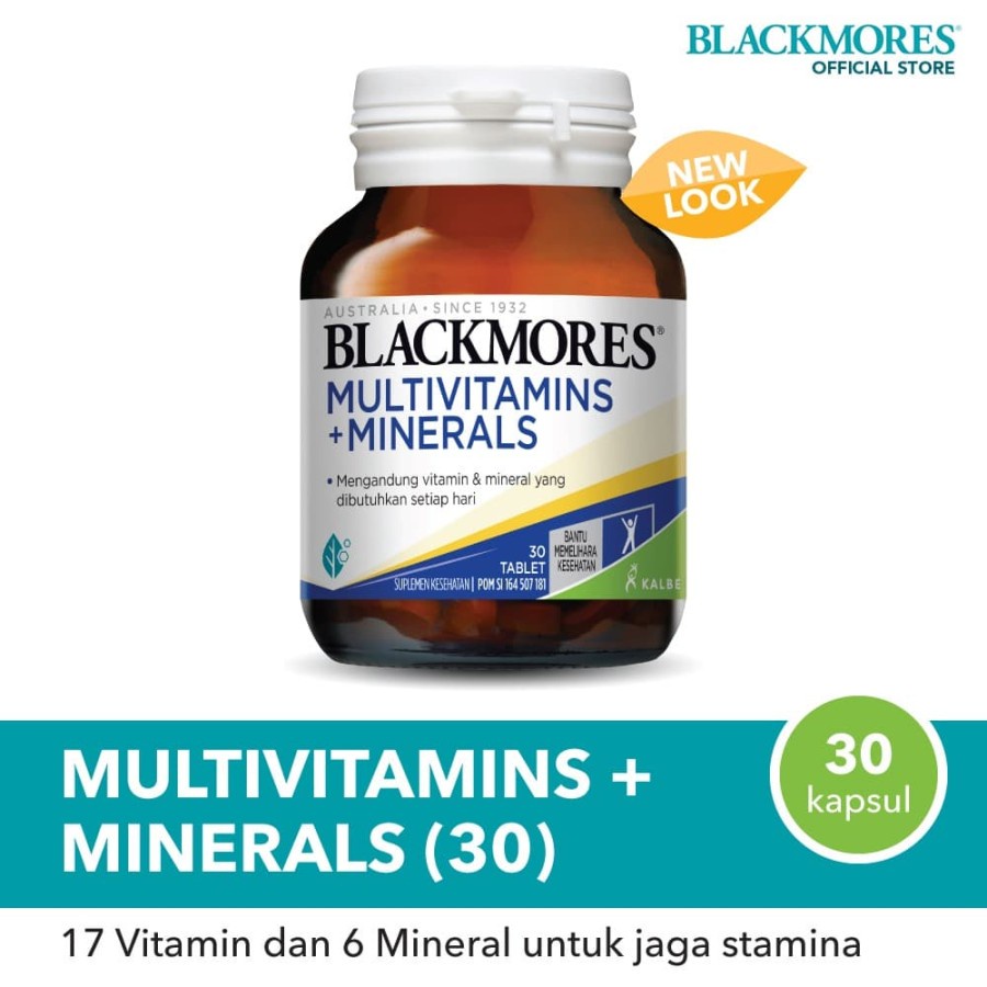 Blackmores Multivitamins + Minerals isi 30 Kapsul Original