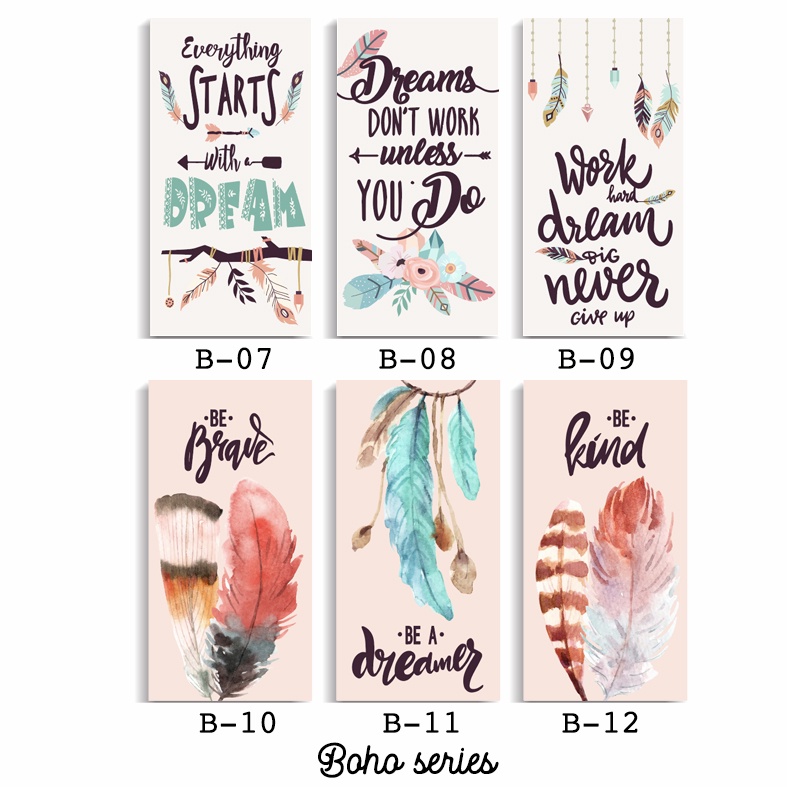 Hiasan Dekorasi dinding kamar pajangan rumah aesthetic dekorasi boho art nordic (BOHO 08)