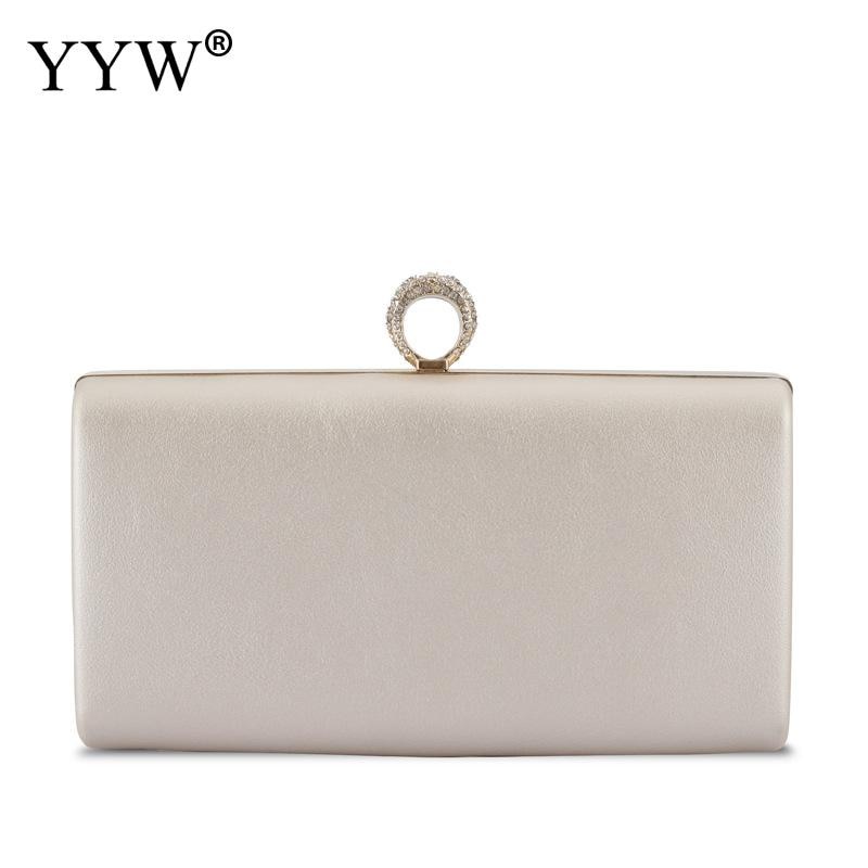 YYW New Clutch Bag Women Designer Waterproof Purse Wallets With Rhinestone Ring Clutches Wedding Eve