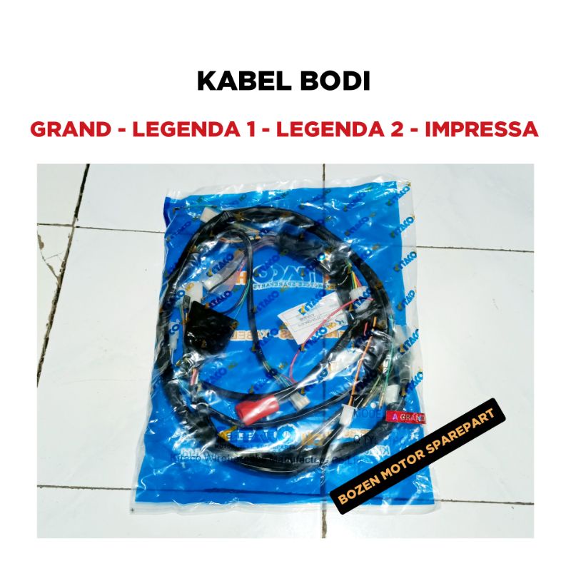 Kabel Body Grand - Legenda 1 - 2 - Impressa / 1 Set / 32100-GBG-910 / Cable Bodi / Kitaco Astrea