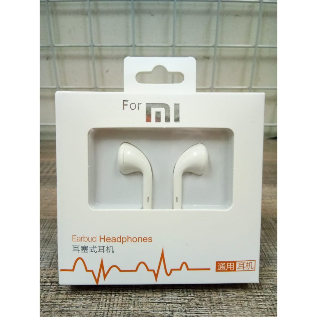 Earphone Handsfree Headset ORI OEM  Mega Bass Handset Headsed MI XIaomi  non karet