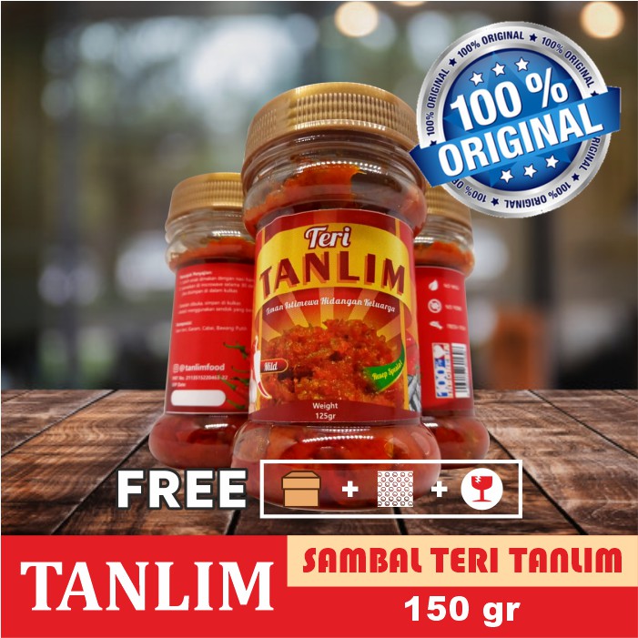 Sambal Teri Tanlim (Level Pedas bisa dipilih)