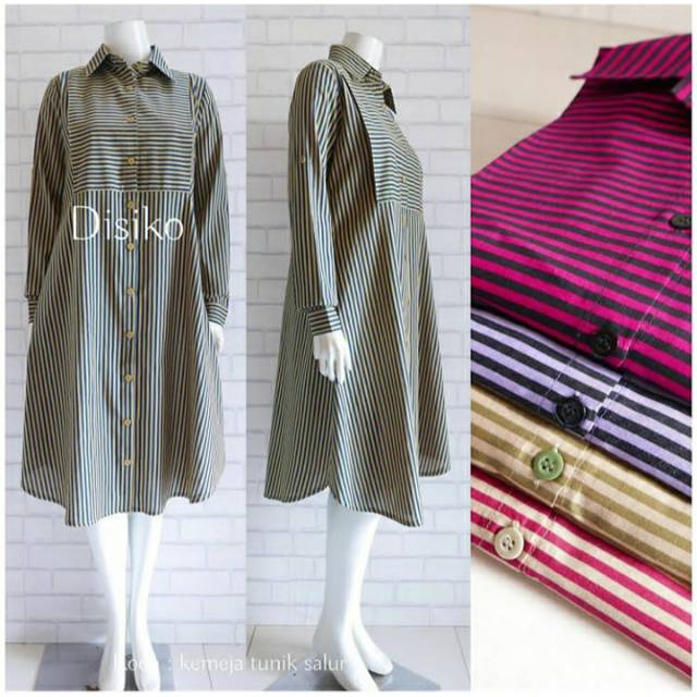 Kemeja tunik salur by disiko