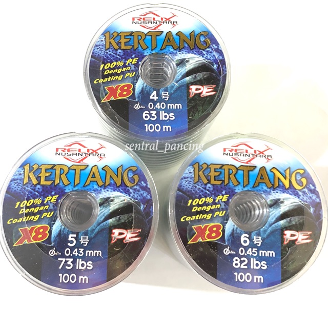 Senar PE Relix Nusantara Kertang X8 100m ( Multicolor )