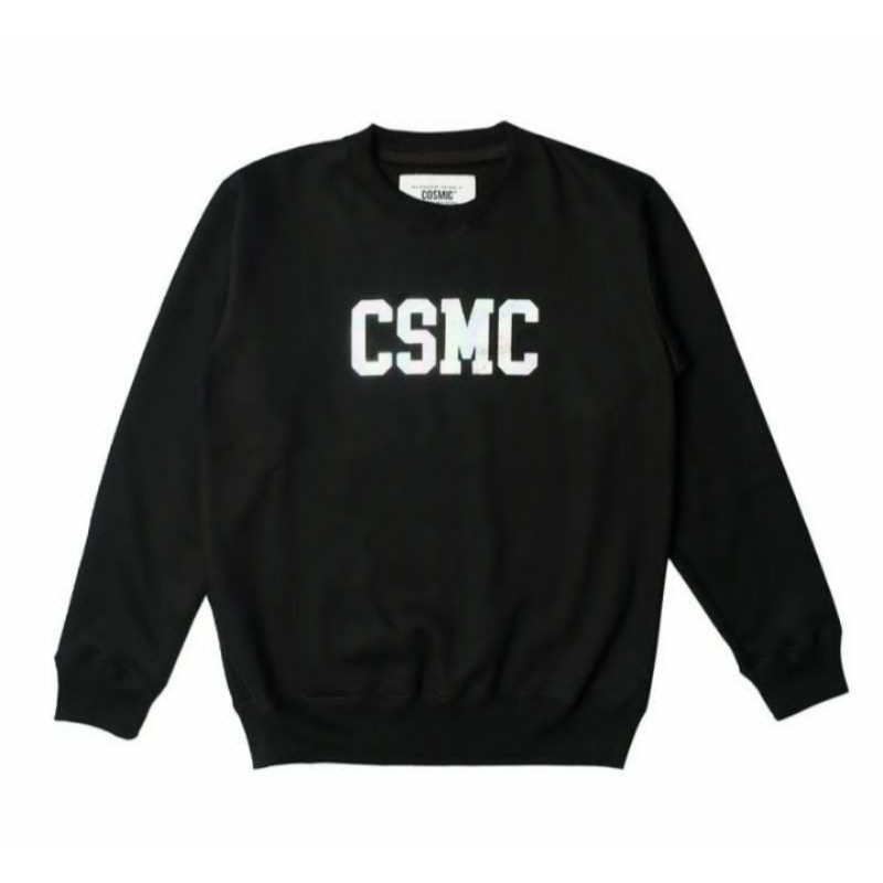 CREWNECK SWEATER PERIA KEKINIAN CREWNECK WANITA SWEATER CSMC VARIAN HITAM BISA BAYAR DI TEMPAT COD
