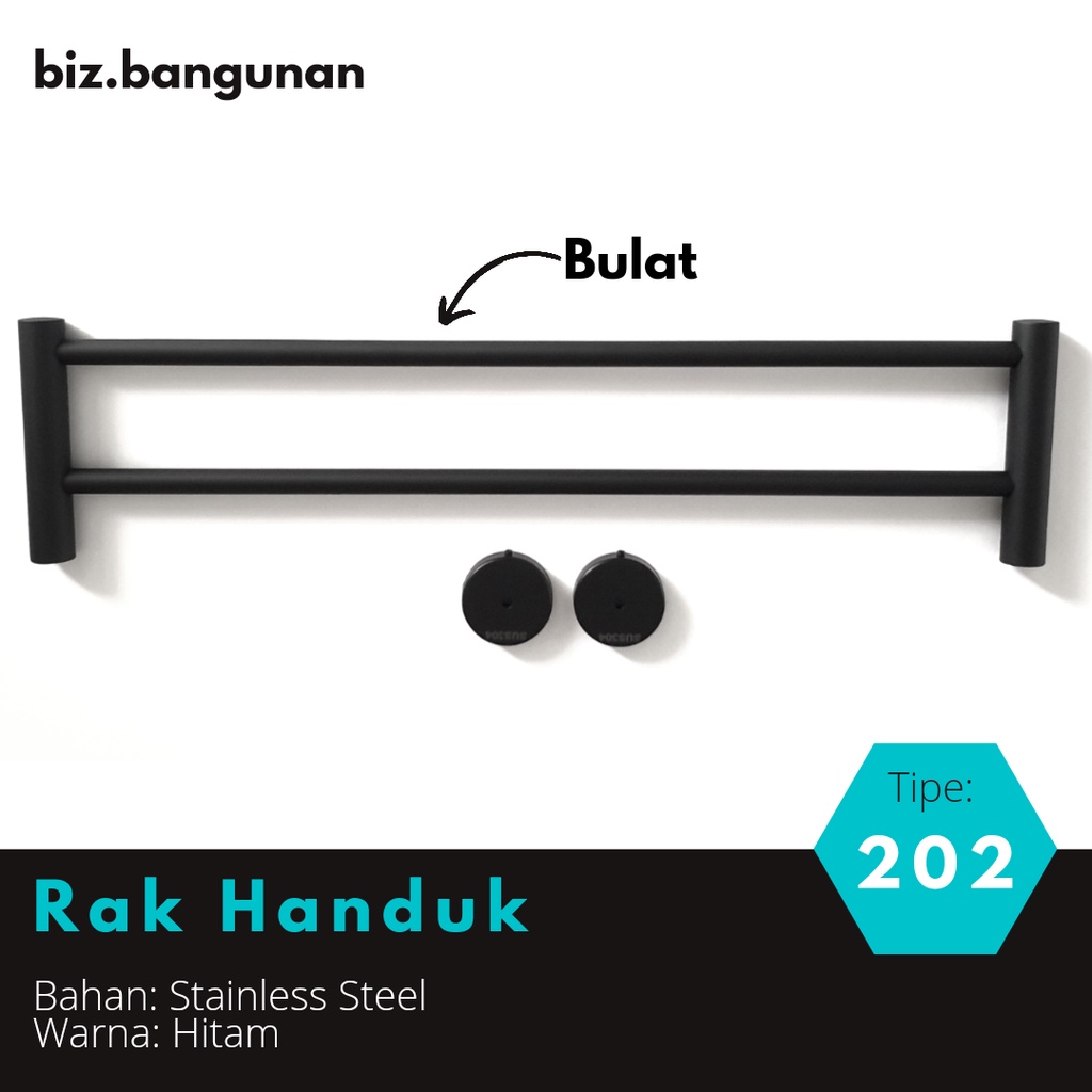 GANTUNGAN BAJU STAINLESS 202 - HANDUK KAMAR MANDI