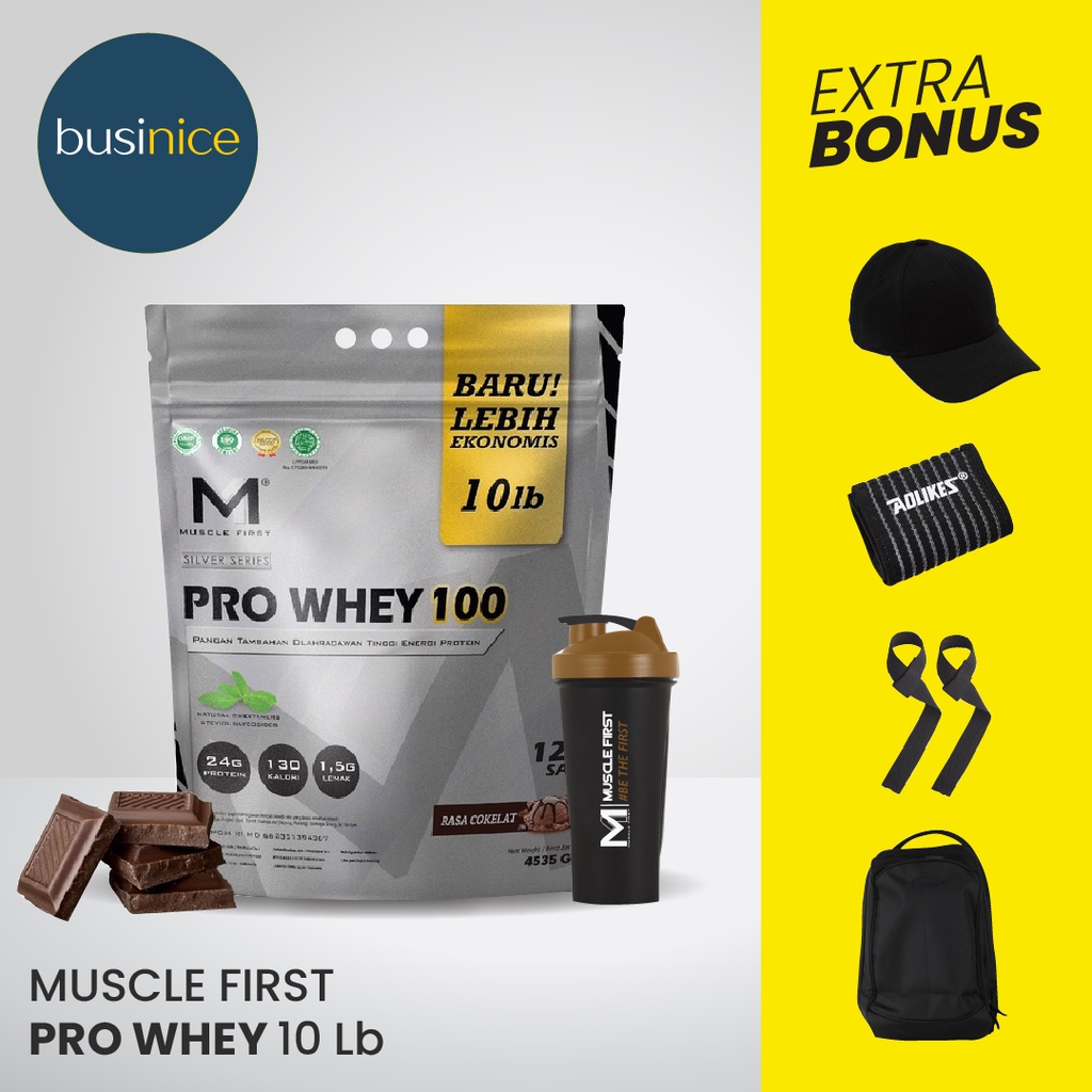 Musclefirst M1 Pro Whey 100 Silver Series BPOM Whey Protein 10 Lbs