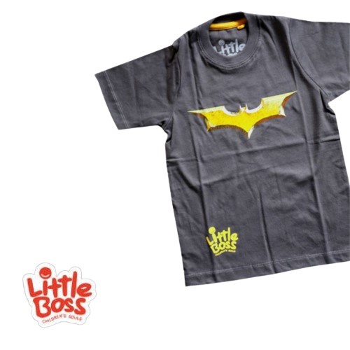 LITTLE BOSS - Kaos Anak Laki-laki Logo Superhero