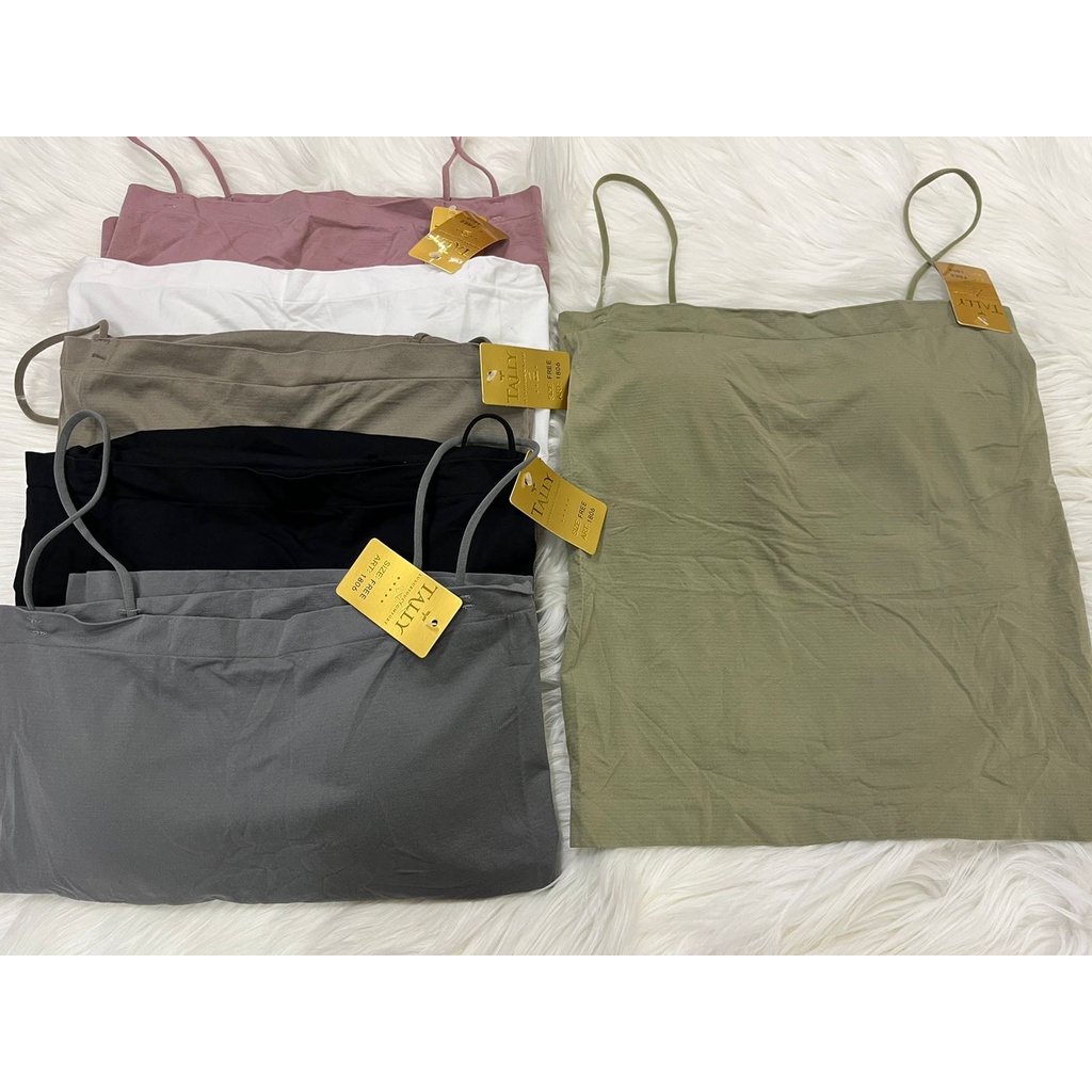 TALLY Tanktop Kemben Bralette Tally 1806 Tipe Panjang TankTop Polos / TankTop Wanita Tali Kecil / Tank Top Kemben Wanita Tally 1806 Tanktop Kemben dengan Tali Kecil dan Cup BraTally 1806 Bra Kemben Bralette Tanktop Tali Kecil Ada Busa Tanpa Kawat