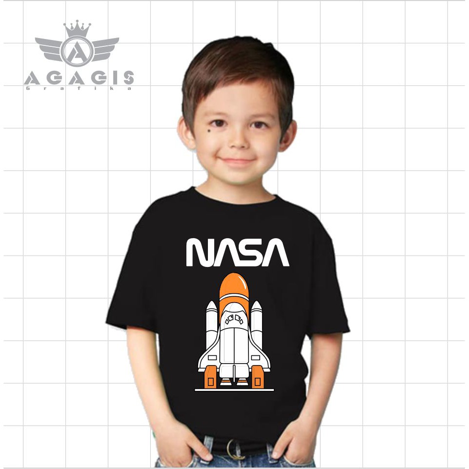 Kaos Anak Laki-Laki/Perempuan "Nasa Pesawat"  (Unisex) Cowok/Cewek Kwalitas premium