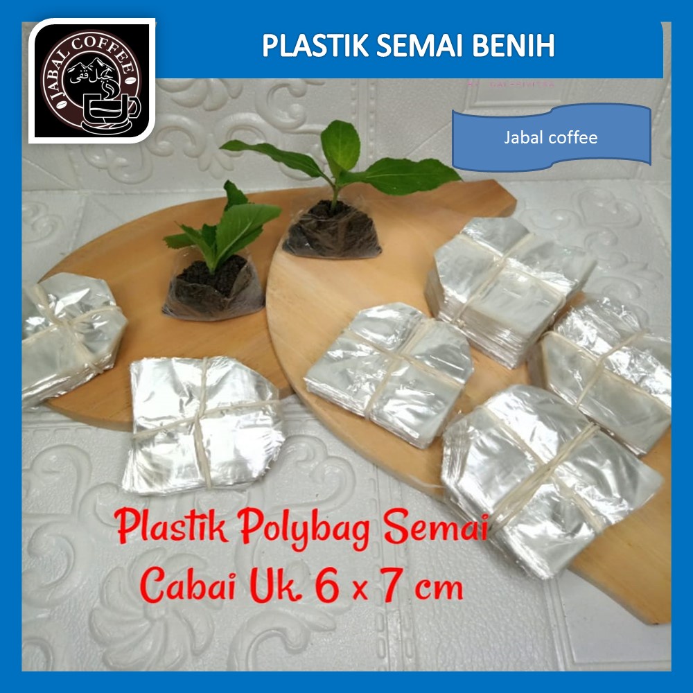 Plastik Semai Bibit Cabai Cabe Tomat Terong Kubis Isi 900 - 1000 Pcs Polybag Semai 6x7 Plastik Semai / Polibag Benih 1ikat 1000 Pcs Polibeg cabai