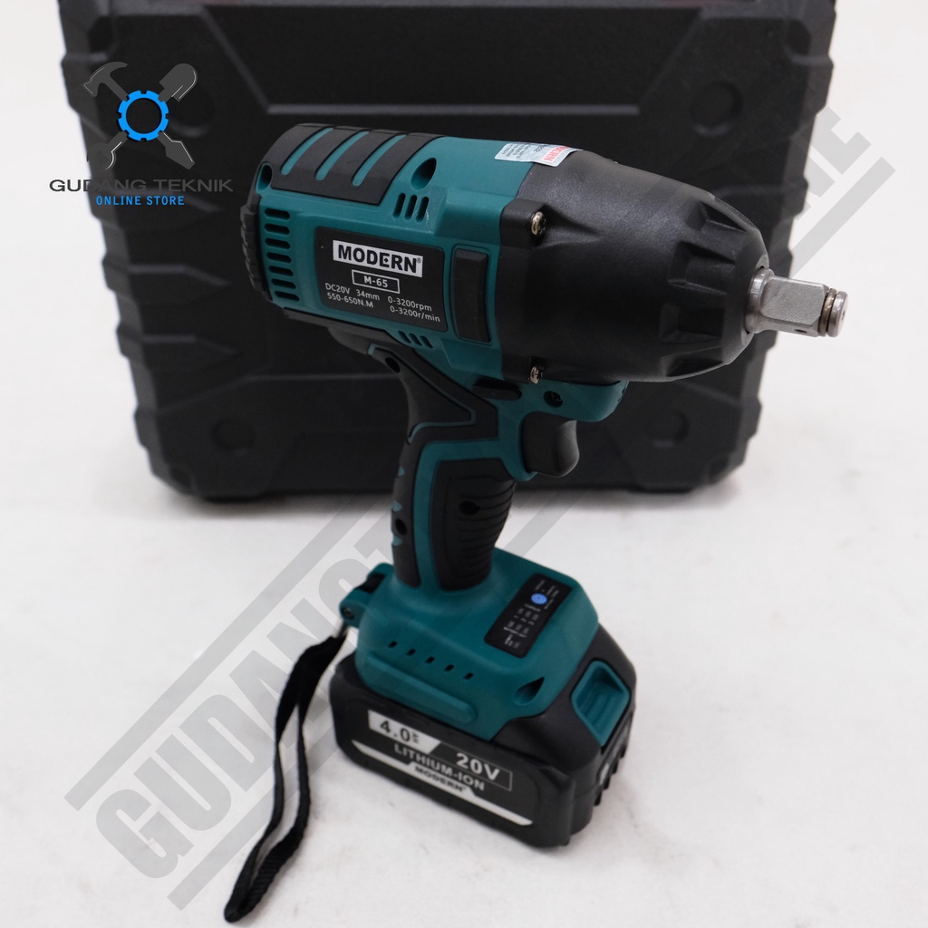 Cordless Impact Wrench Modern M-65 20V / Mesin Pembuka Baut Baterai Modern M65