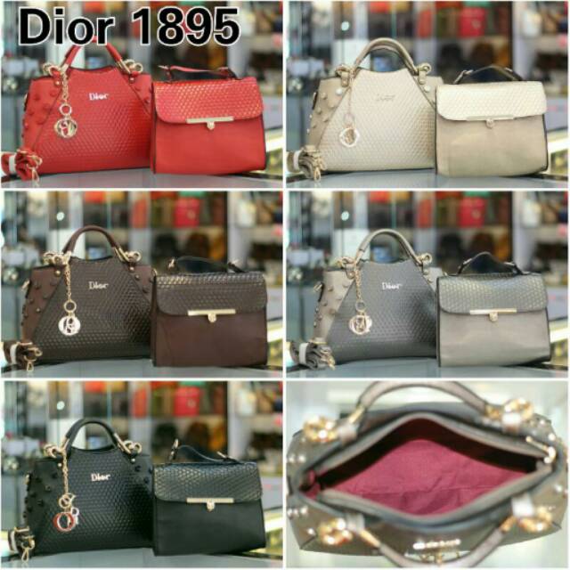 Tas Fashion Dior Set 2in1 M1895