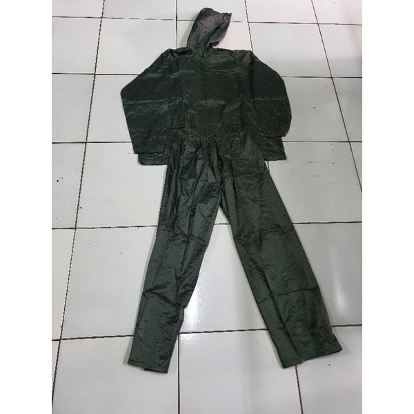Rain coat Hijau |Jas hujan biway |Stelan jas hujan biway |Jas hujan baju  | jas hujan