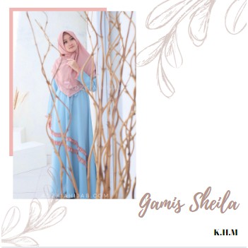 Set Gamis Sheila By Adzkia Hijab Syari/gamis cantik/gamis muslimah/gamis adzkia/gamis ori