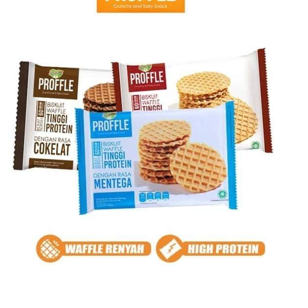 

✻ Proffle High Protein Waffle Mentega isi 4 @60gr ❀