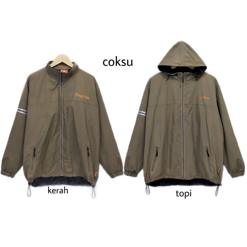 Jaket Olahraga/OUTDOOR/UNISEX/ld 120-130-150/parasut @didas/JUMBO-1