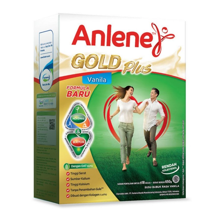 

Da2011Ca Anlene Gold Plus Susu Vanila Box - 650Gr Xa201As