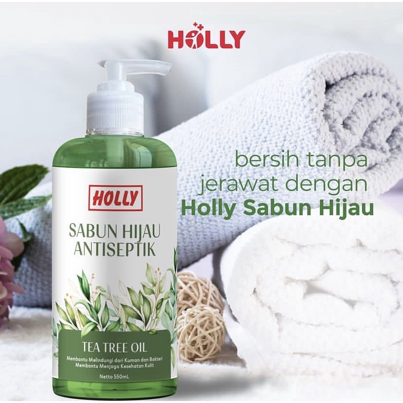 Holly Sabun Hijau Antiseptik 550 ml