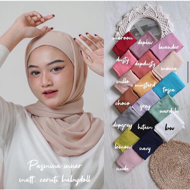 PASHMINA INNER 2in1 ceruty