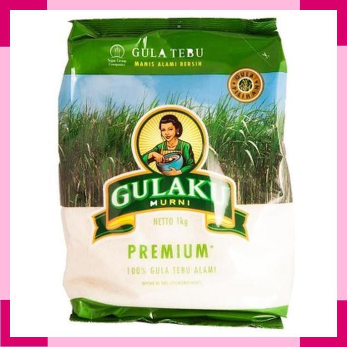 

Gulaku Murni Gula Tebu Premium Kemasan 1kg Gula Kristal Putih Sugar