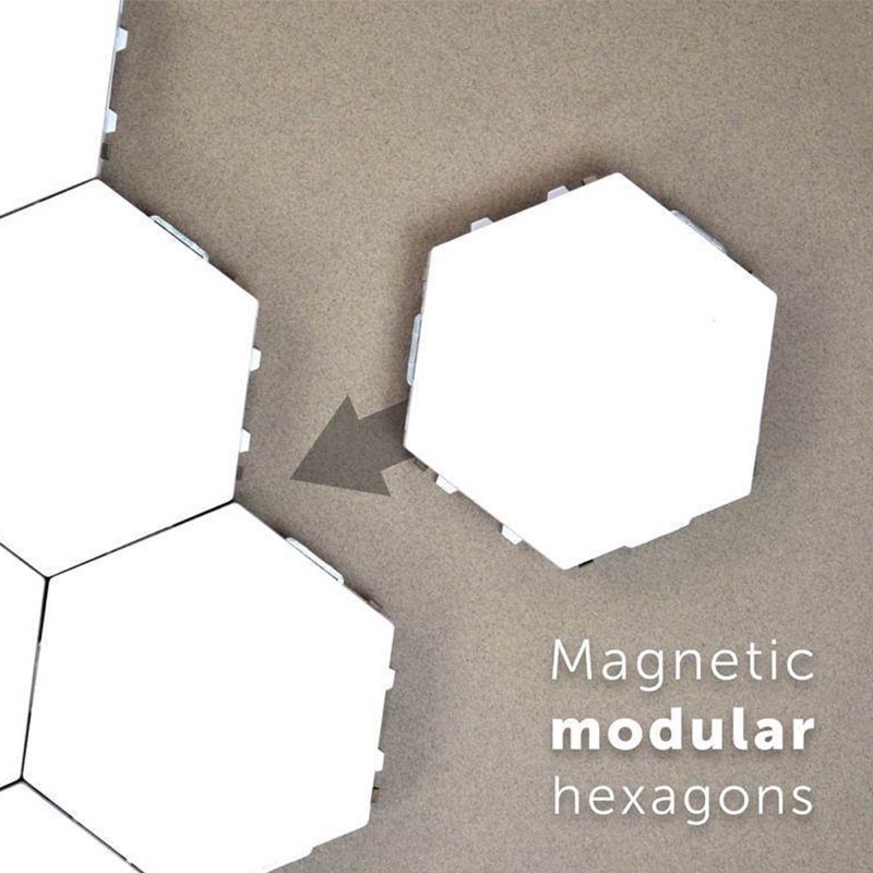 lampu hexagon / led touch / hexagonal