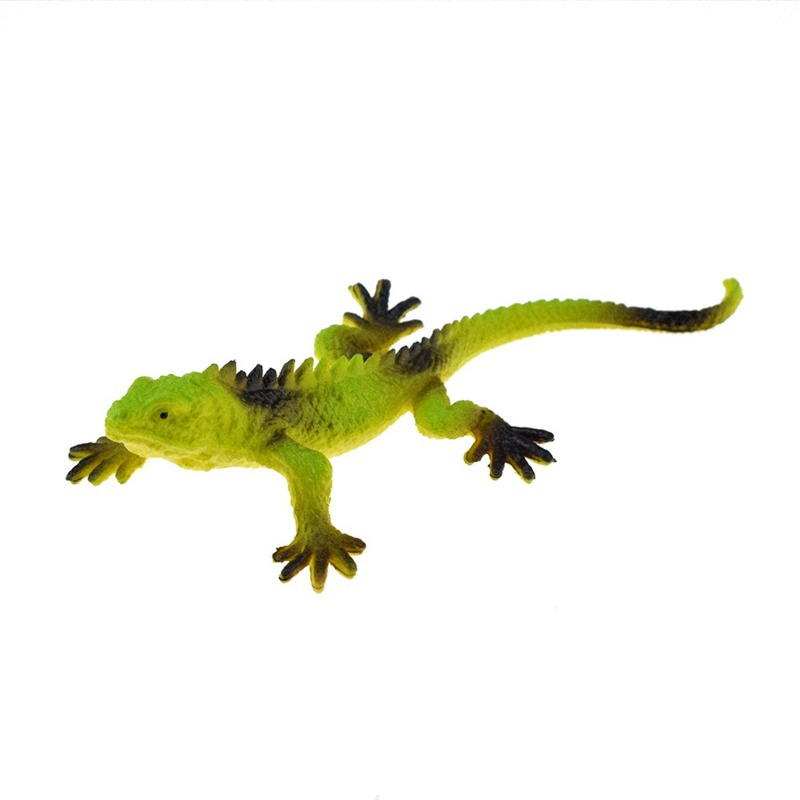 6pcs Mainan Simulasi model Kadal Reptil Bahan Plastik PVC