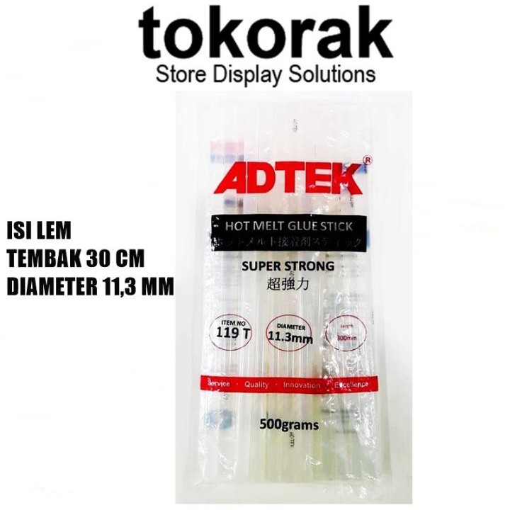 ISI LEM TEMBAK BESAR BENING - GLUE STICK - LEM BAKAR - REFILL GLUE GUN