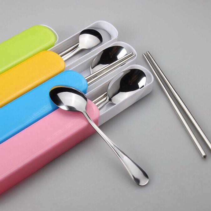 SENDOK STAINLESS + GARPU + SUMPIT SENDOK SET STAINLESS STEEL