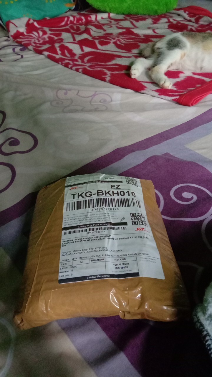 Gembok Alarm Anti Maling Kinbar Original Ontime Shop