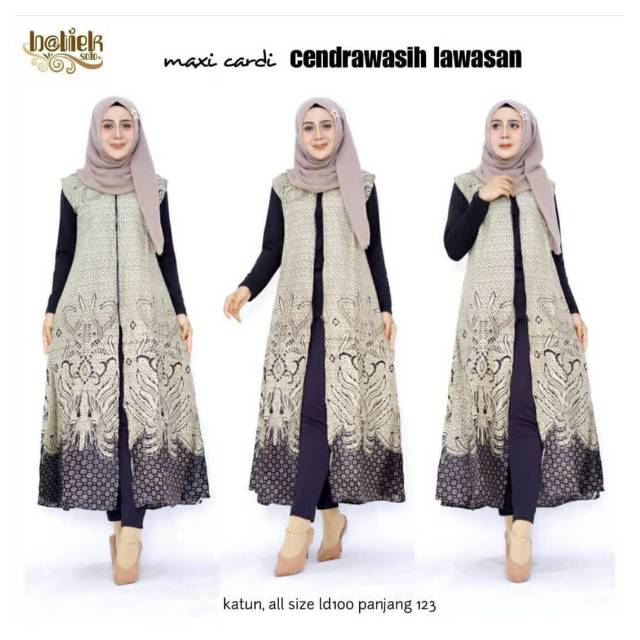 Gamis  Wanita -Gamis Batik Modern -Dress Batik -Batik Kombinasi -Batik Solo -Batiek