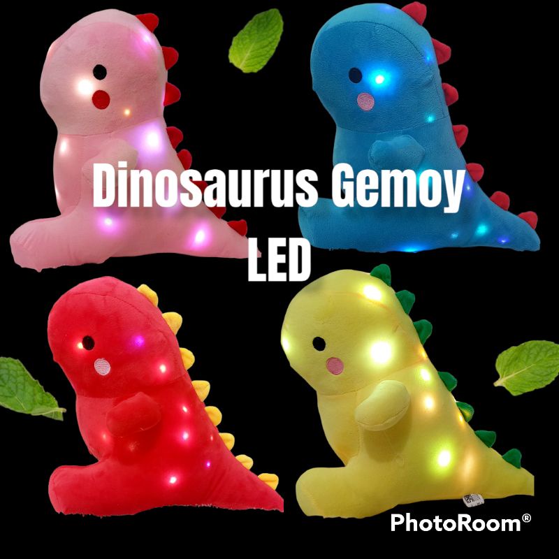 Boneka Dinosaurus Lucu Mainan Baby Dino Besar Bisa Nyala Ada Lampu Led Nya Berstandar SNI