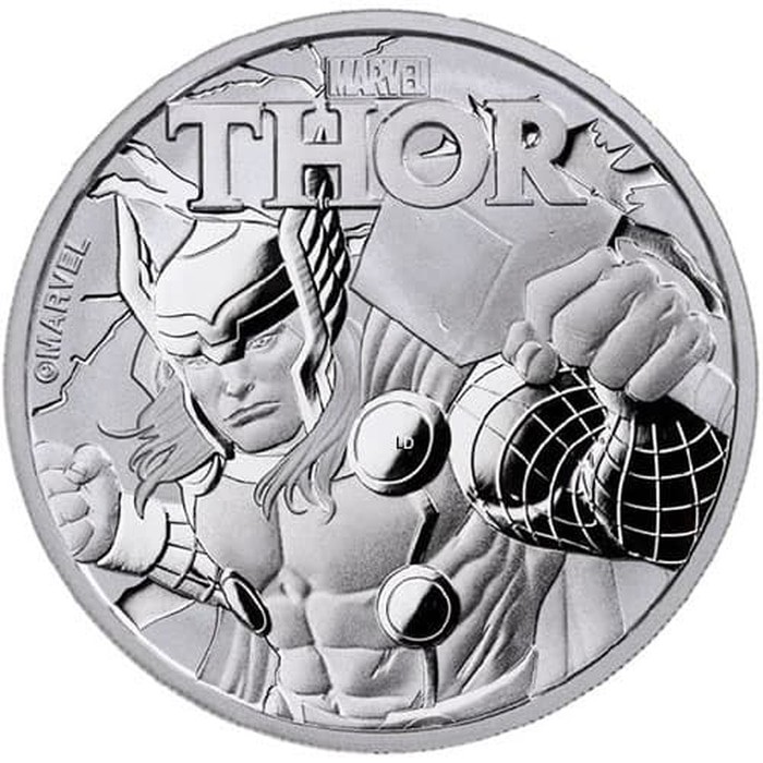 Koin Perak 2018 Thor (Marvel Series) 1oz Silver Coin