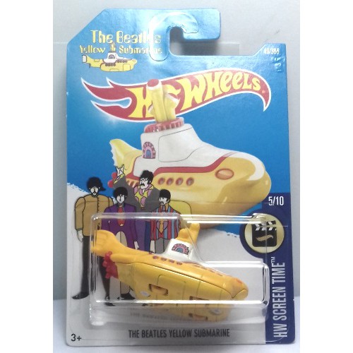 Diecast Mobil Hotwheels 1/64 Beatles Yellow Submarine