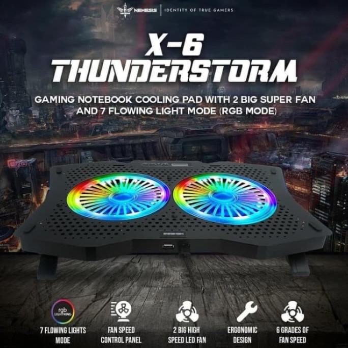 Coolingpad Nyk X6 - Cooling Pad Nyk Nemesis X6 Thunderstorm