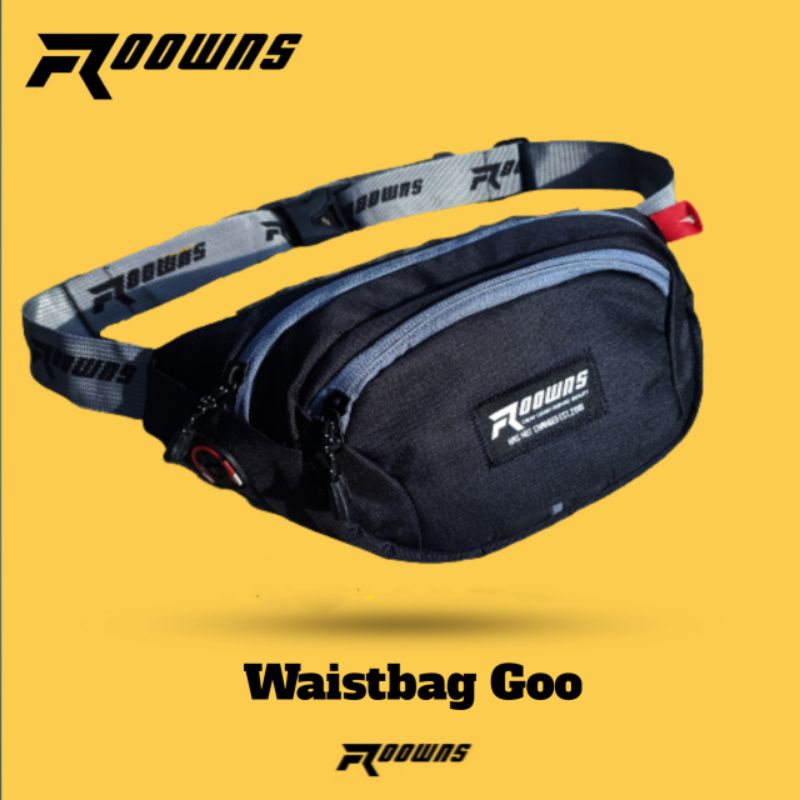 Tas Selempang Waistbag Tas Pinggang Bahu Pria Roowns Goo Ab