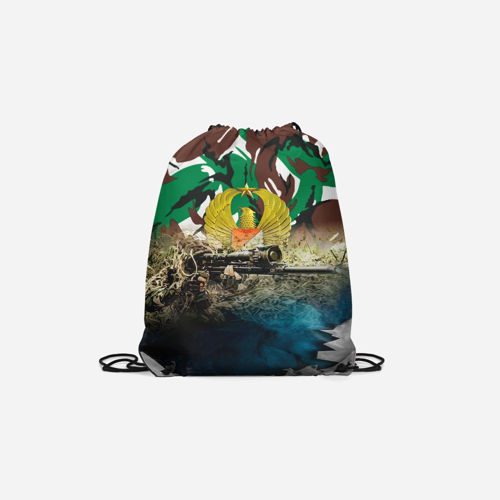 [Riashop] Tas Serut TNI-AD | String Bag TNI-AD | Tas Serut Pria Motif TNI-AD