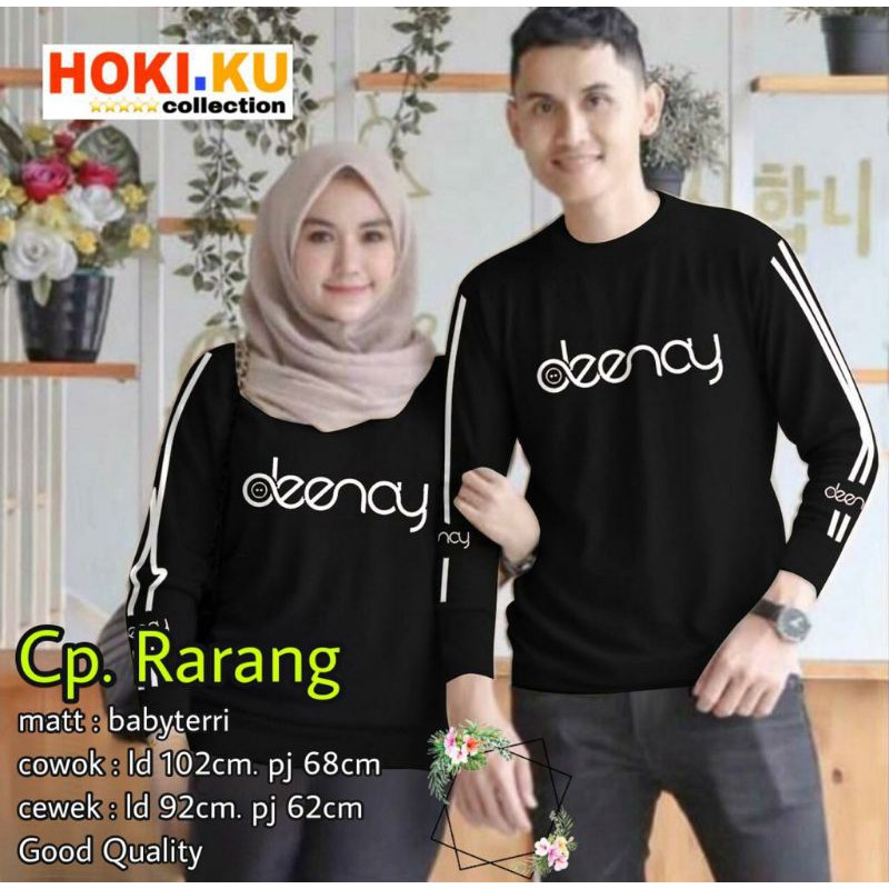 CP RARANG KAPEL KAOS LONGSELVE DENAY / KAOS KEMBAR KAOS LENGAN PANJANG COUPLE PASANGAN