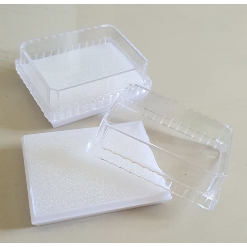 (Isi 12) Kotak / Box / Tempat Plastik 7cm Aksesoris Bros Rosario Souvenir