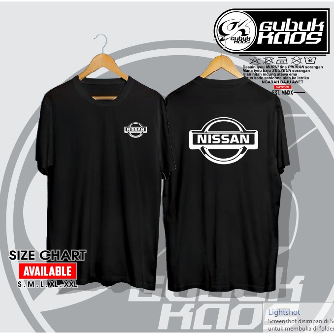 BAJU KAOS LOGO MERK NISSAN V2 LOGO MERK TERKENAL MURAH - GUBUK.KAOS
