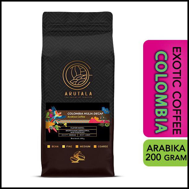 

Arutala Kopi Colombia Decaf Arabika 200 Gram - Giling Kasar