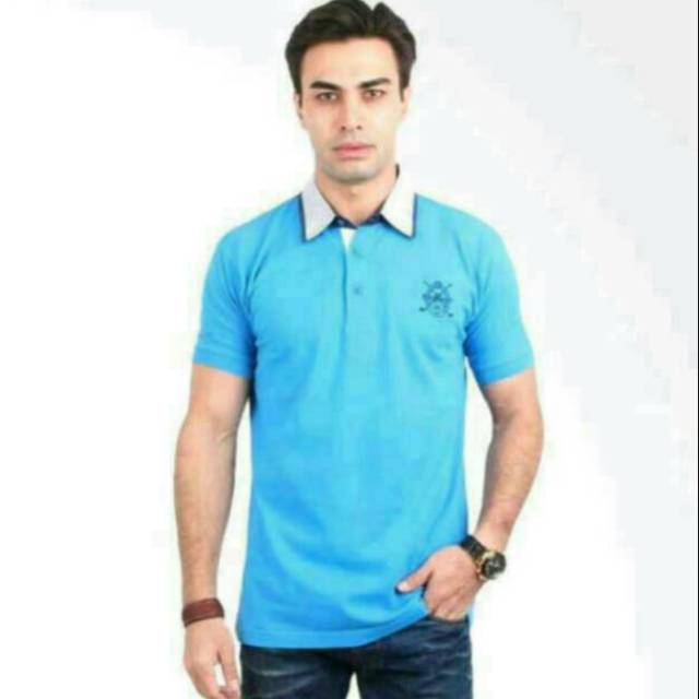 Kaos kerah polo  LA BETTE Paris kaos Polo shirt bahan cotton T shirt