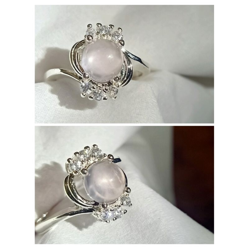 natural Rose Quartz star ladies