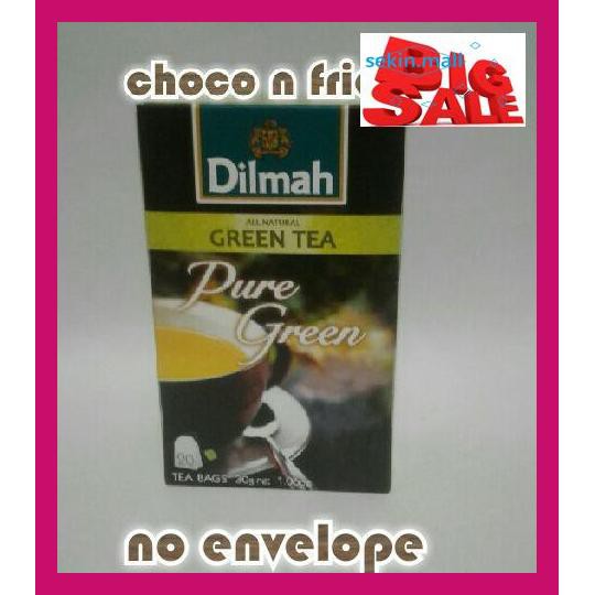 

R6Eruy5- Teh Dilmah No Envelope 20 Sachet Puregreen R5We46-