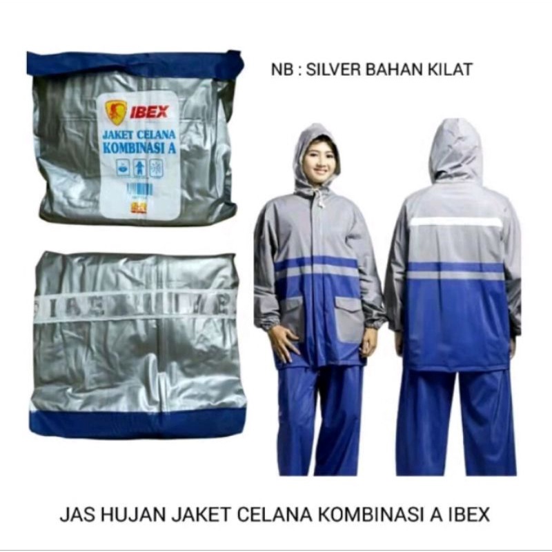 jas hujan baju celana dewasa KOMBINASI A ,IBEX,terlaris tetmurah