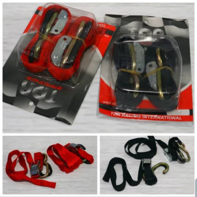 TIE DOWN TDR ORIGINAL. TALI EVAKUASI MOTOR TRAIL TIEDOWN STRAP MOTOCROSS GRASSTRACK ADVENTURE DRAG