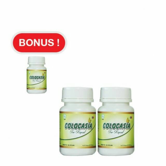 

COLOCASIA Kapsul 2 Free 1 Penambah Cairan Lutut Sendi Original - Obat Herbal capsul tea