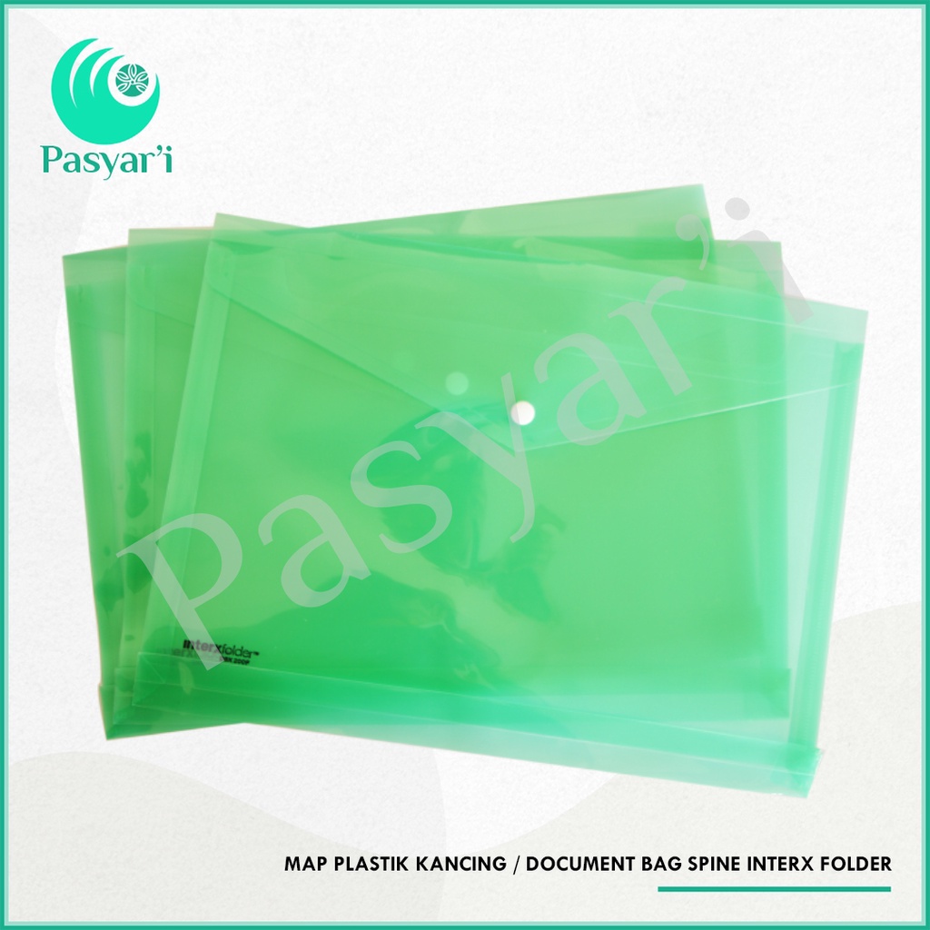 

Map Plastik Kancing (DBX200F) /Map Plastik Transparan/Document Bag Spine InterX Folder