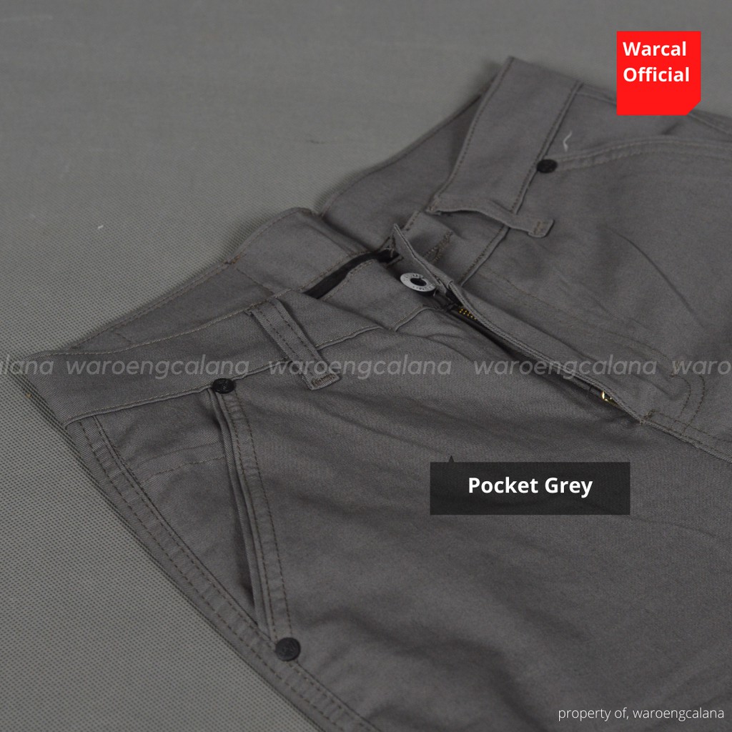 Malmo Chino Panjang Saku Pocket Grey