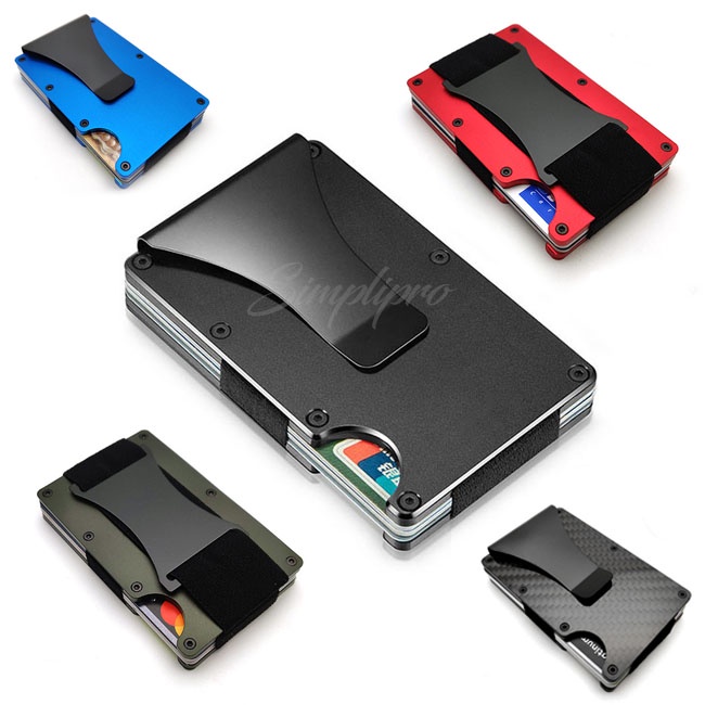 Dompet Pria Tipis Slim Compact Money Clip Wallet Anti RFID RD-1